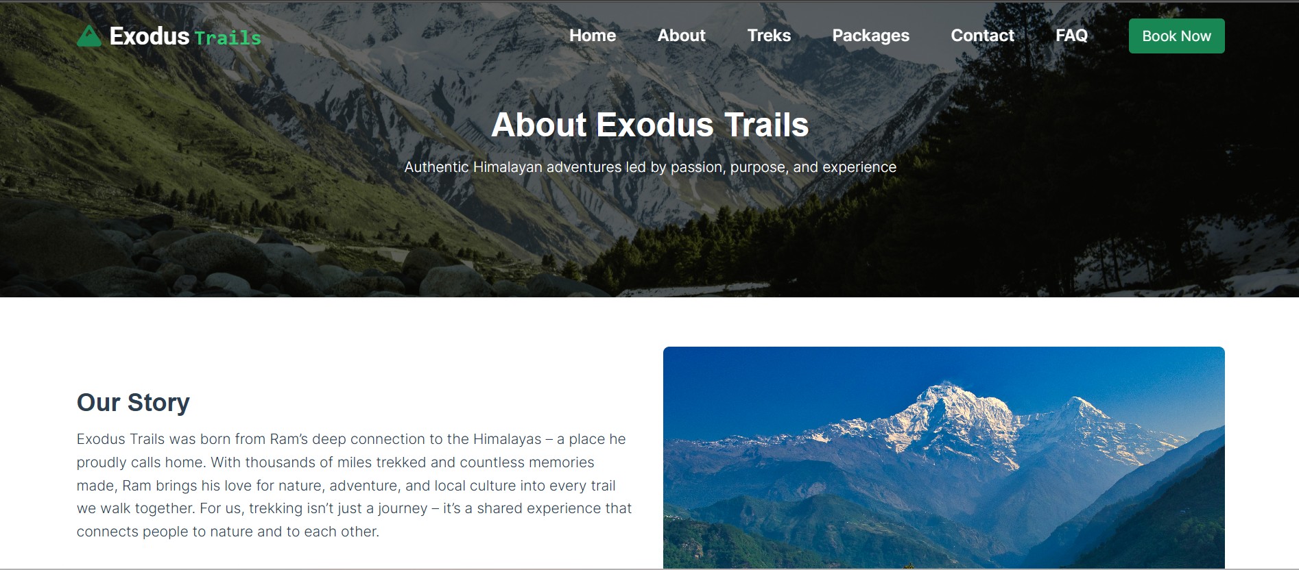 Ekodus Trek Booking Platform screenshot 2