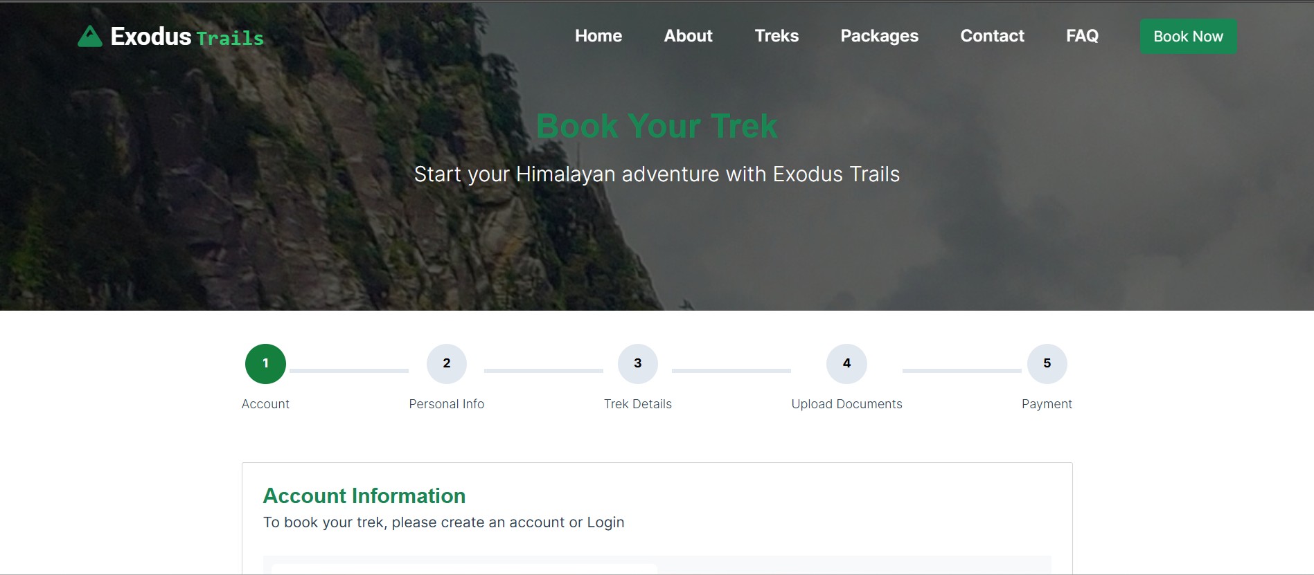 Ekodus Trek Booking Platform screenshot 4